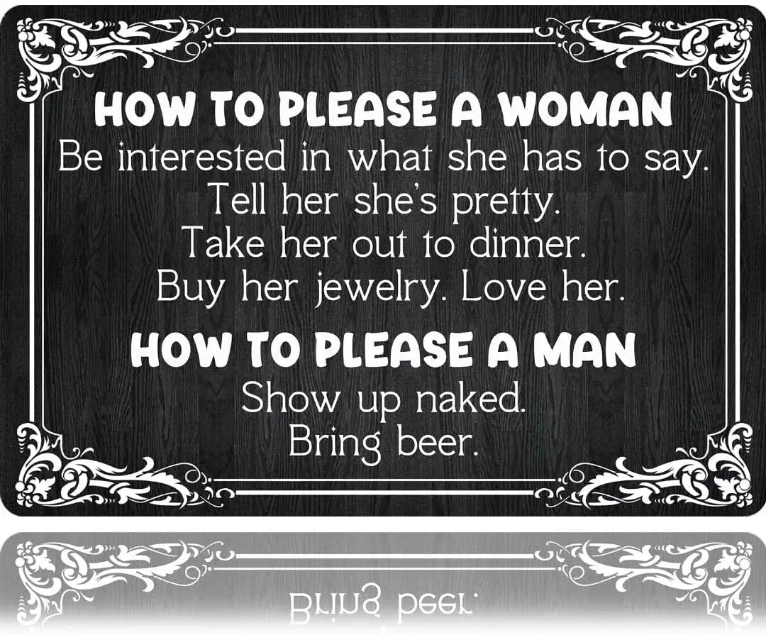 

Как порадовать женщин и мужчин, винтажные металлические жестяные знаки, забавная стена, фотообои для бара, клуба, кафе