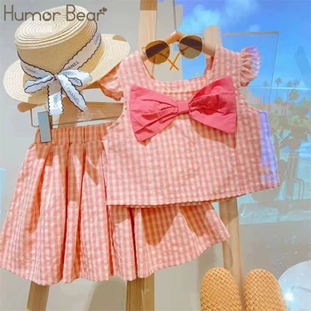 Girls Checker Bow Set 1