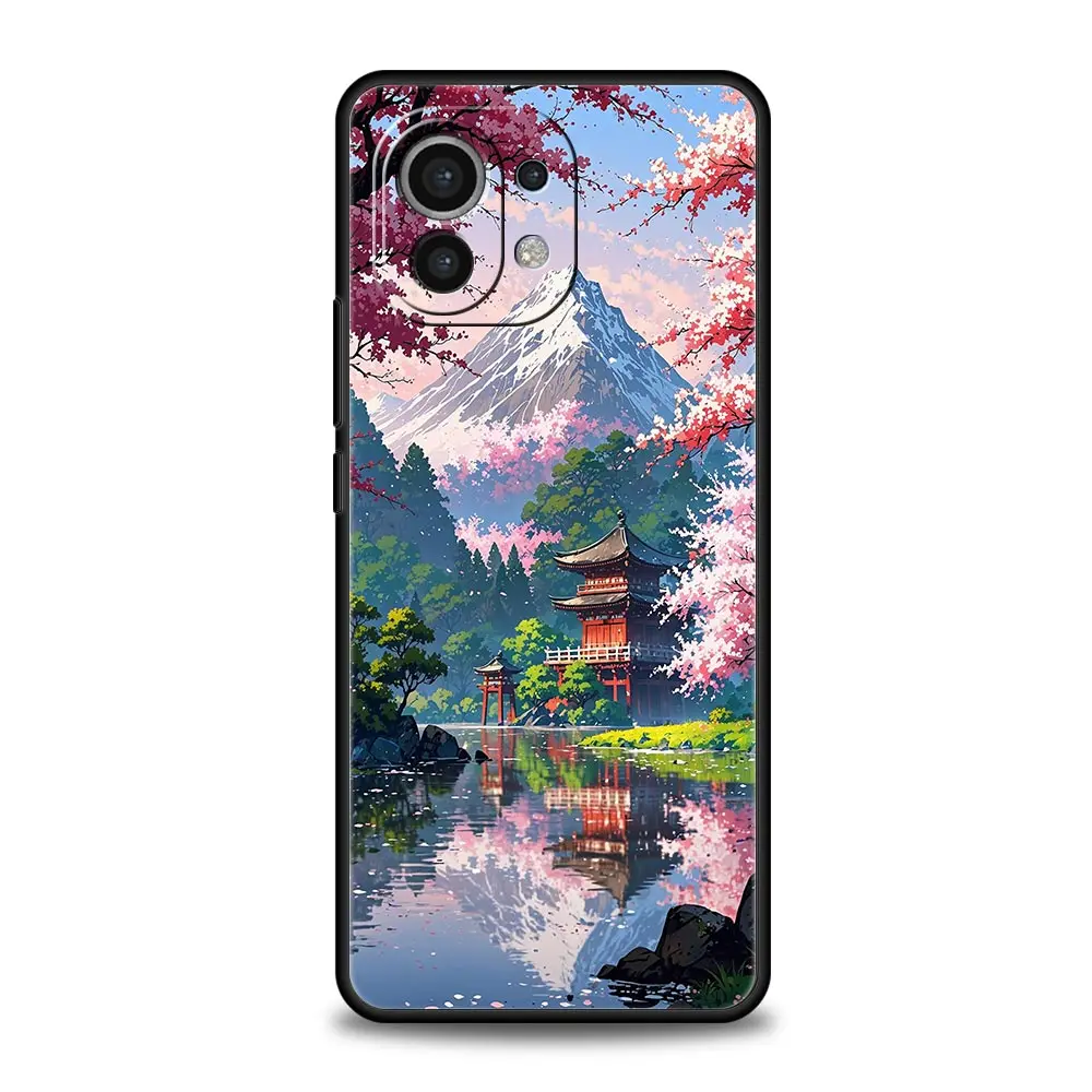 Japanese Anime Landscape Art Soft TPU Phone Case