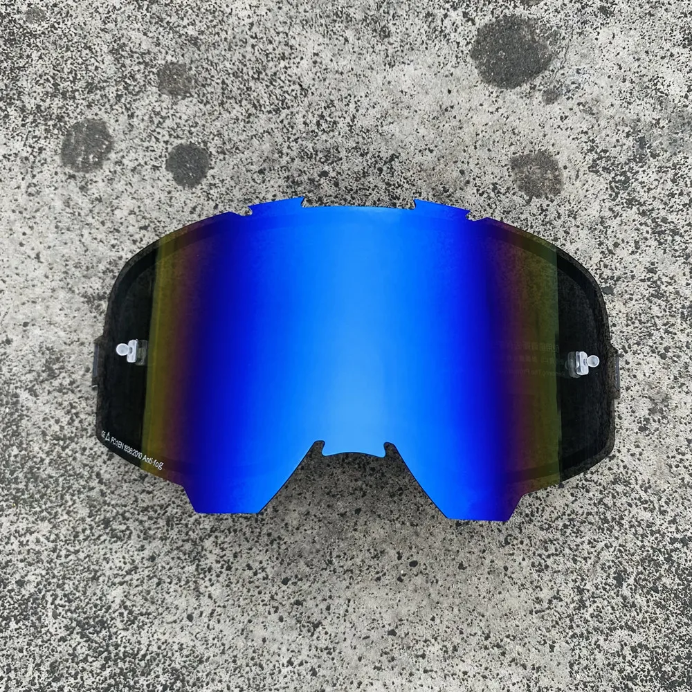 Enhanced Motorcycle Goggles Replacement Lenses - Transparent Mirror Finish