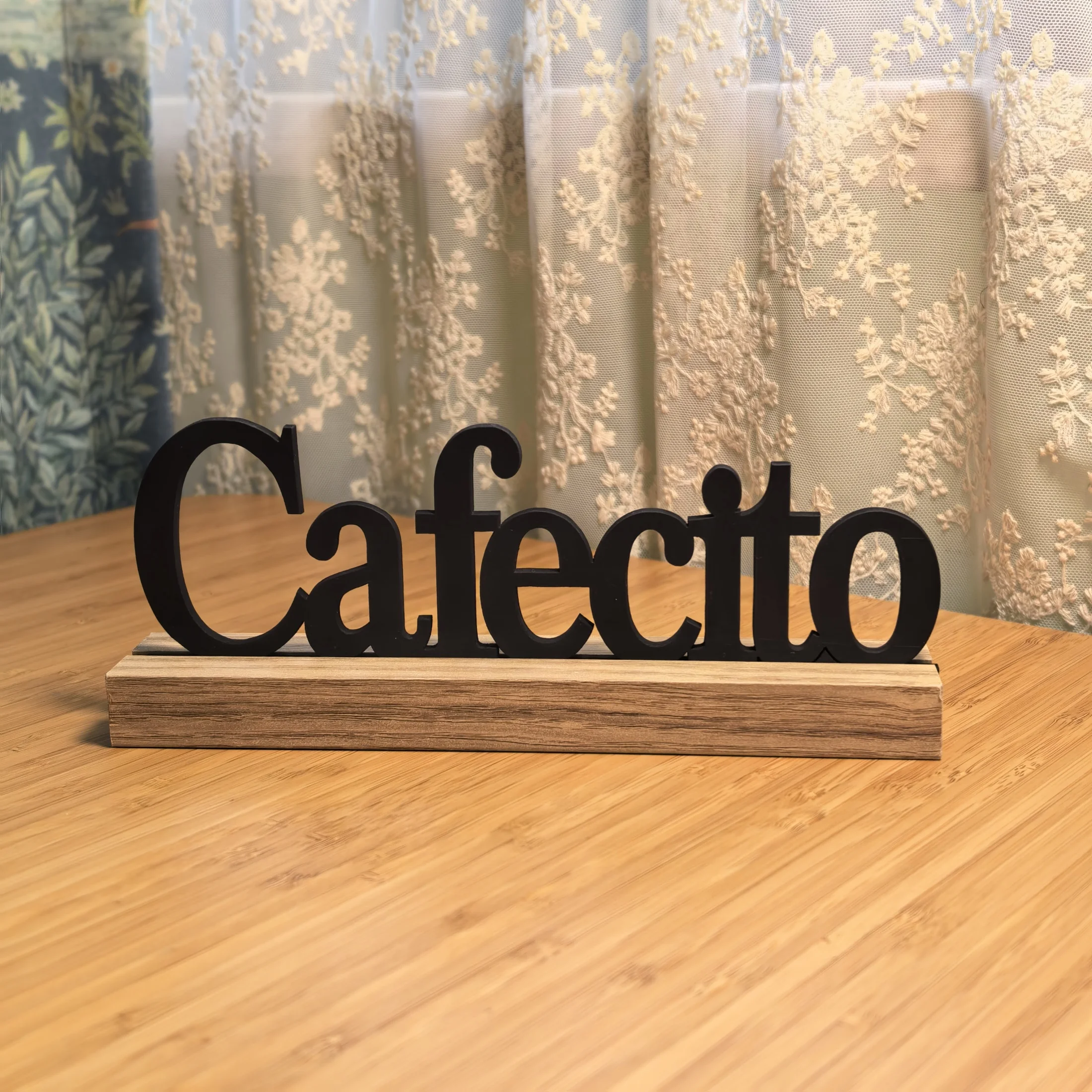 Inspirational Wooden Blessed Table Sign - Motivational Home Decor Centerpiece