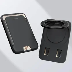 Enhanced Magnetic Card Holder Phone Wallet with MagSafe Technology (Black)