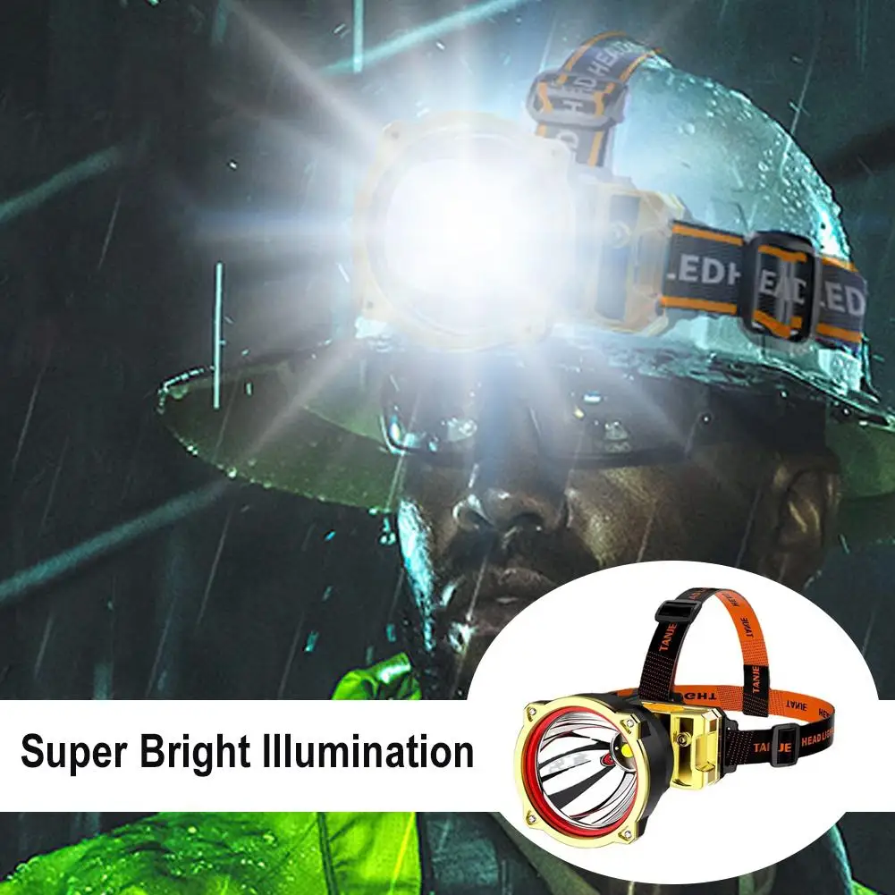 

New LED Headlights Strong Light Ultra Bright Headwear Multi Outdoor Light Miner's Charging Night Fishing Lamp Functional D5M9