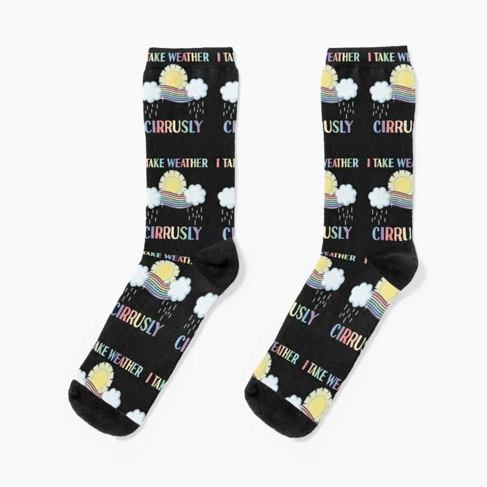 I Take Weather Cirrusly Funny Meteorologist Meteorology JokeSocks Stockings Compression Mens Gifts Christmas Socks Men i take weather cirrusly funny meteorologist meteorology jokesocks stockings compression mens gifts christmas socks men