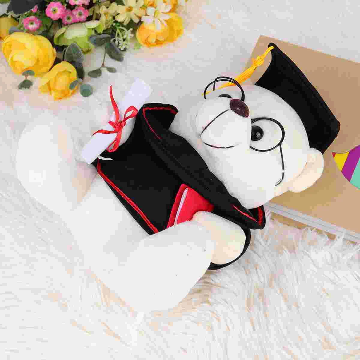 

18 Cm Graduation Plush Toy Decorative Bear Gift Stuffed Dolls Student Gifts