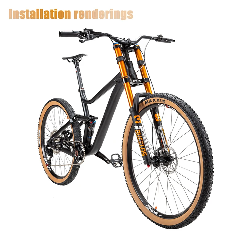 27.5/29 Inch MTB Bike Front Suspension Air Fork Thru Axle 110*15mm