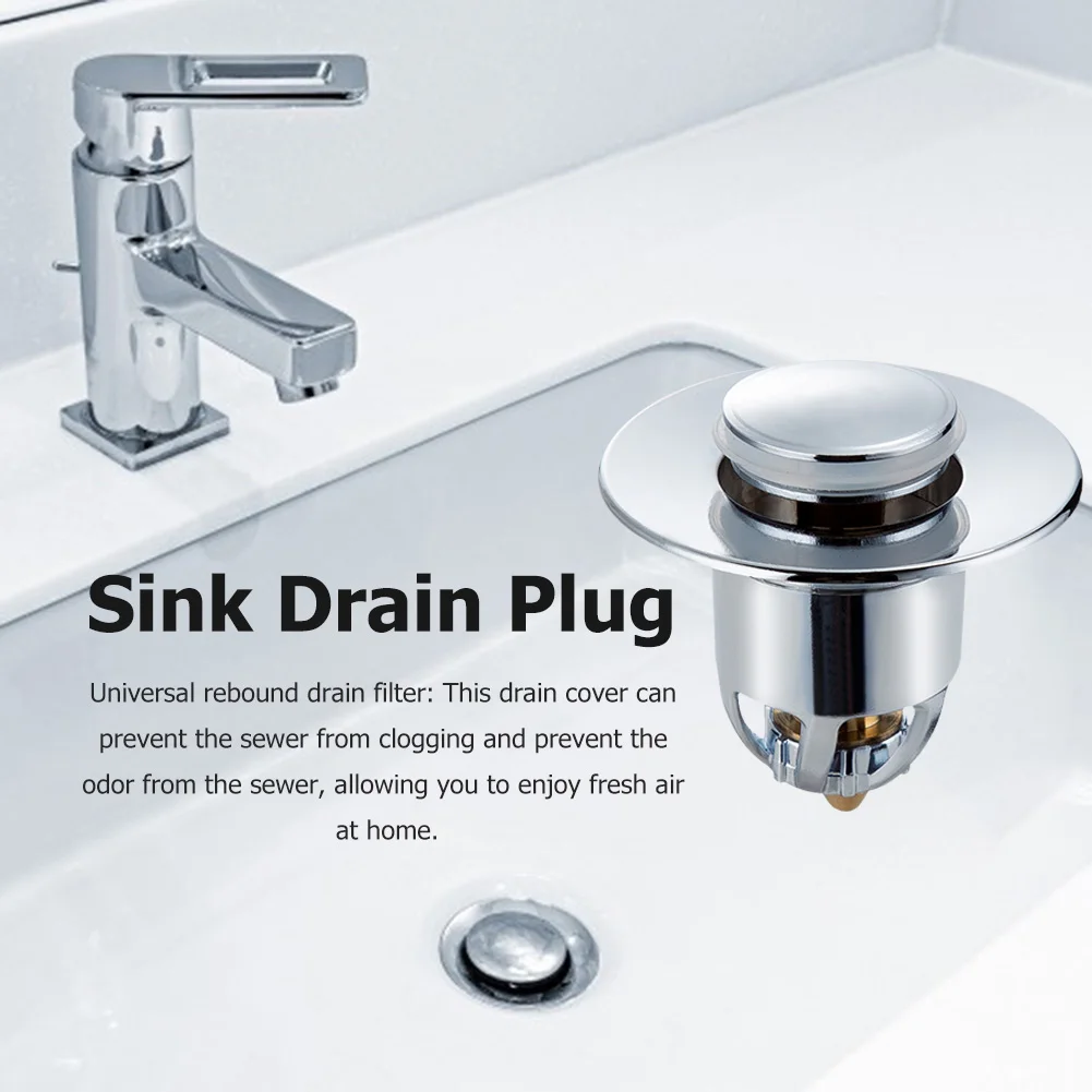 Kitchen Sink Plug Water Stopper Drain Bounce Core Basin Bathroom Hair
