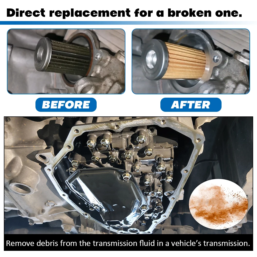 Getriebeölfilter und Wannendichtungssatz für 12–19 Nissan Sentra Versa Note 31728-3JX0A 31728-3JX0B RE0F11A 3172628 X0A – Detail 5