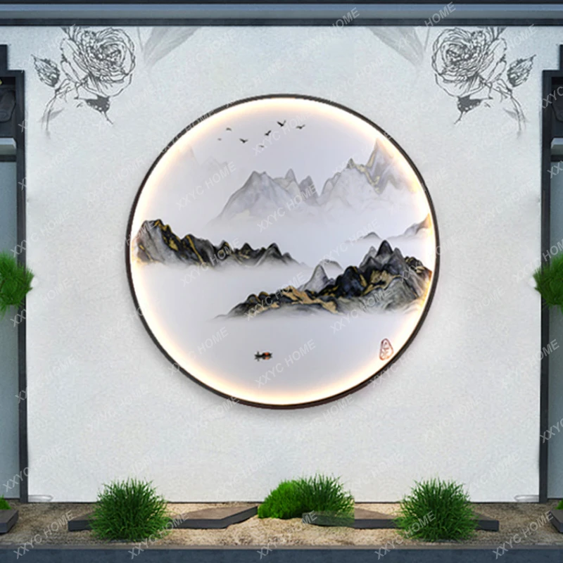 

Outdoor Waterproof Wall Lamp New Chinese Style Garden Lamp Garden Landscape Wall Lamp Landscape Landscape Landscape