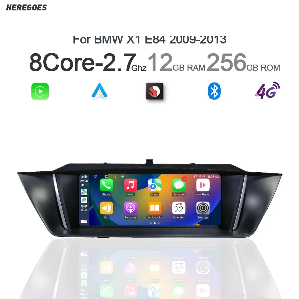 Carplay DSP Android 14,0 12G + 256G 8Core GPS auto radio multimedia Auto Player radio navigation Wifi Für BMW X1 E84 2009-2013
