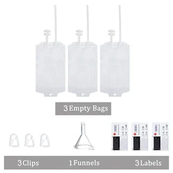 350ml Reusable Halloween Vampire Blood Drink Bags - Spooky Party Props (3PCS)