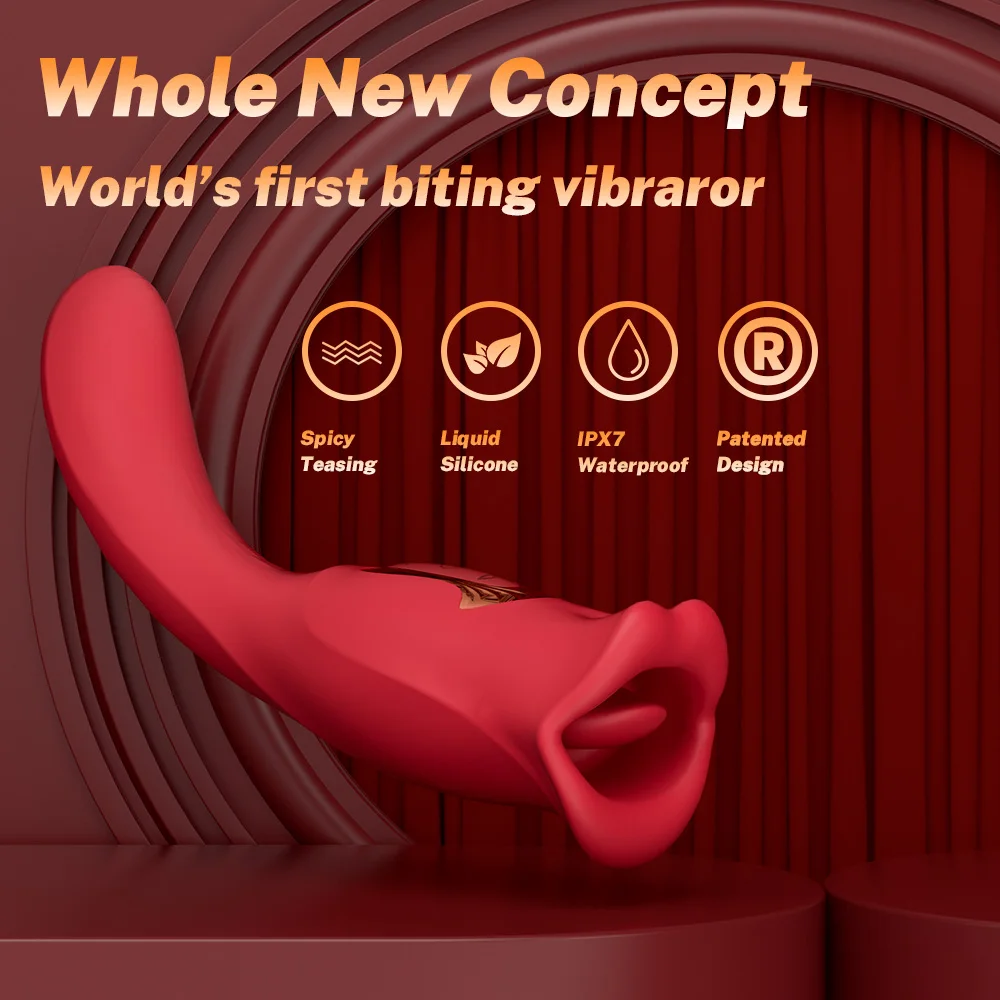 Vibrator Zunge lecken für Frauen Nippel Blowjob Oral Saugen Klitoris Stimulator Leistungsstarker G-Punkt-Dildo weiblich_voghion.com
