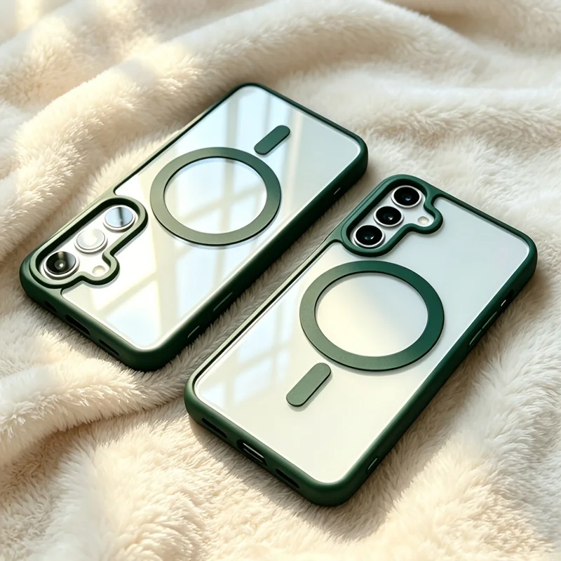 Sleek Transparent Acrylic Wireless Charging Case
