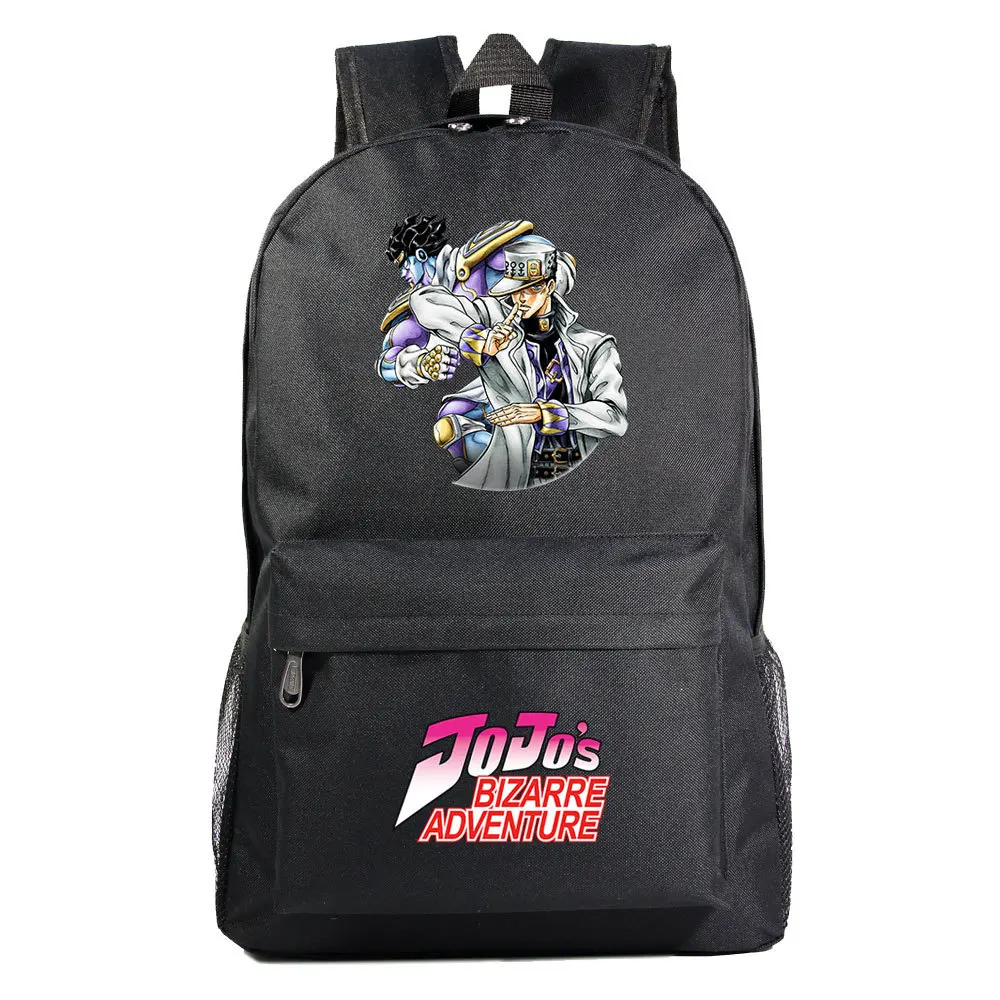 

Рюкзак унисекс в стиле аниме «Невероятные приключения Джоджо», Брезентовая дорожная сумка для ноутбука в стиле Харадзюку, мультяшная сумка для книг