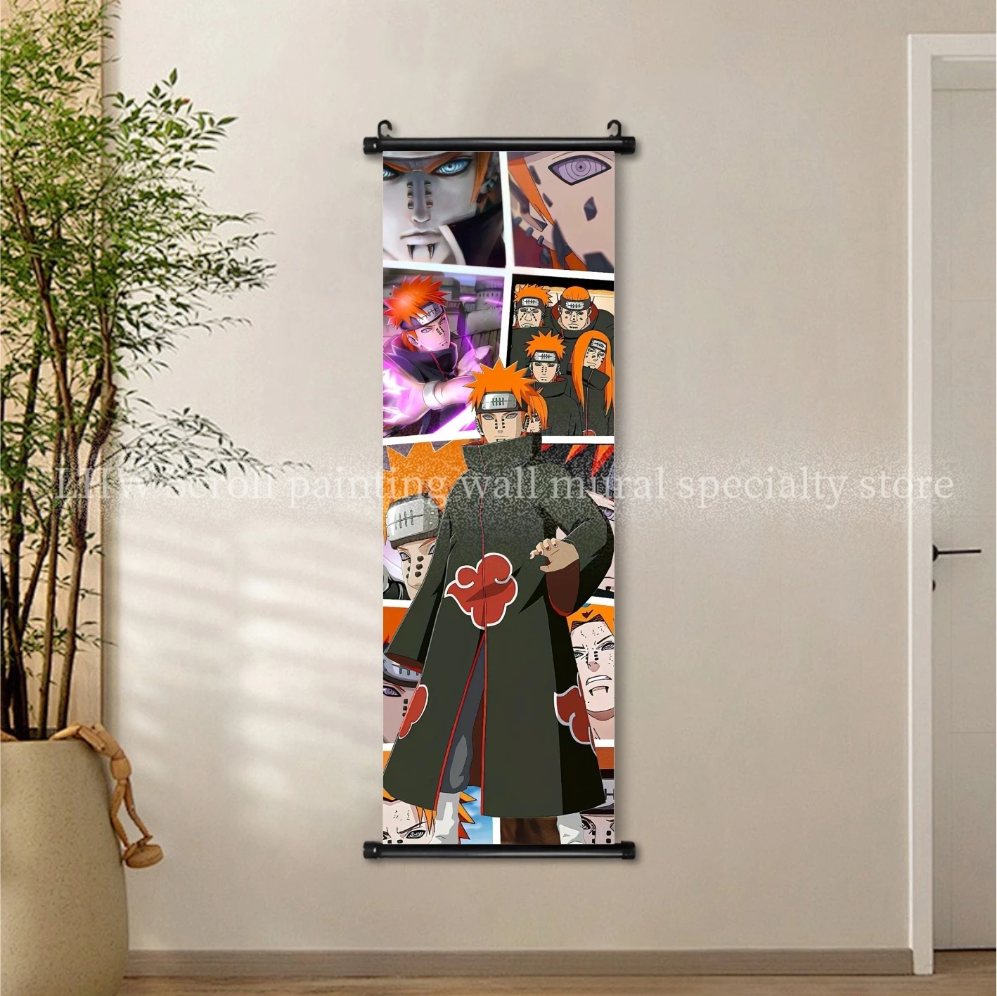 Limited Edition High-Definition Naruto Scroll Poster - AI Anime Character Oil Painting