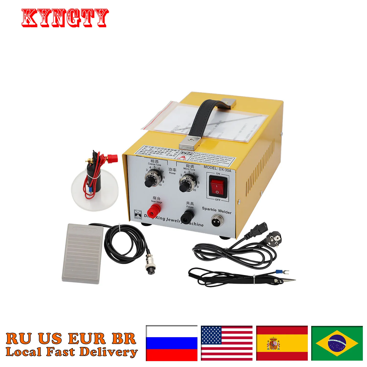 

30A spot welding hand held pulse spot welder gold welding machine Small Stainless Steel Laser Welding