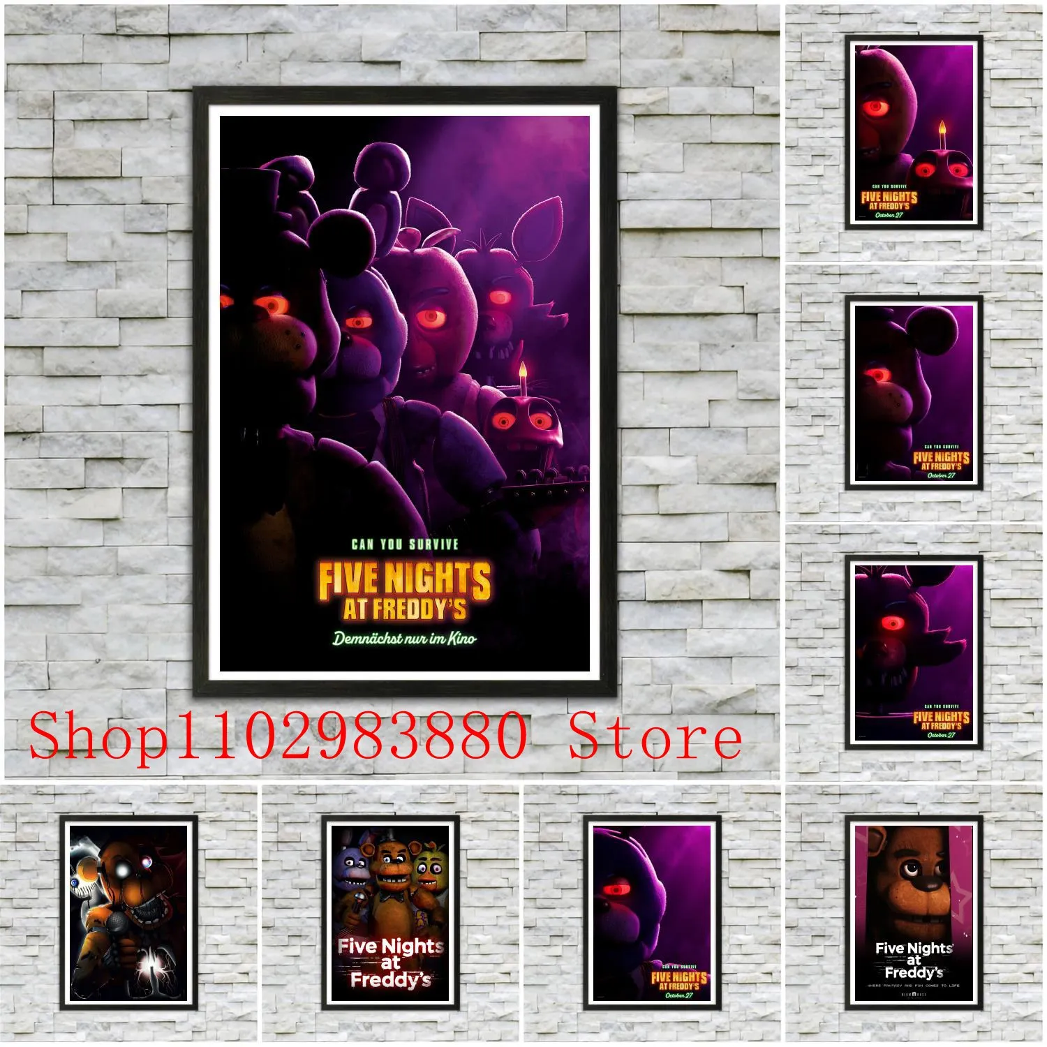 

Fnaf-Ultimate Group Game Poster Canvas Painting Posters and Prints Wall Art Picture Home Living Room Decor