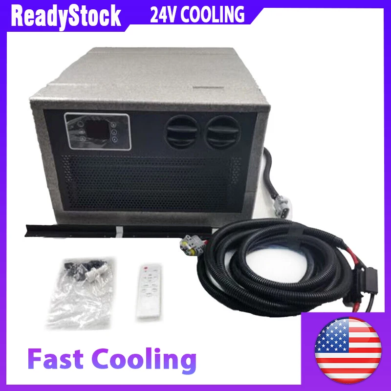 Treeligo Portable Automotive Electric Air Conditioner All-in-one Embed 24V Cool Car Air Conditioner for RV Camper Van Truck