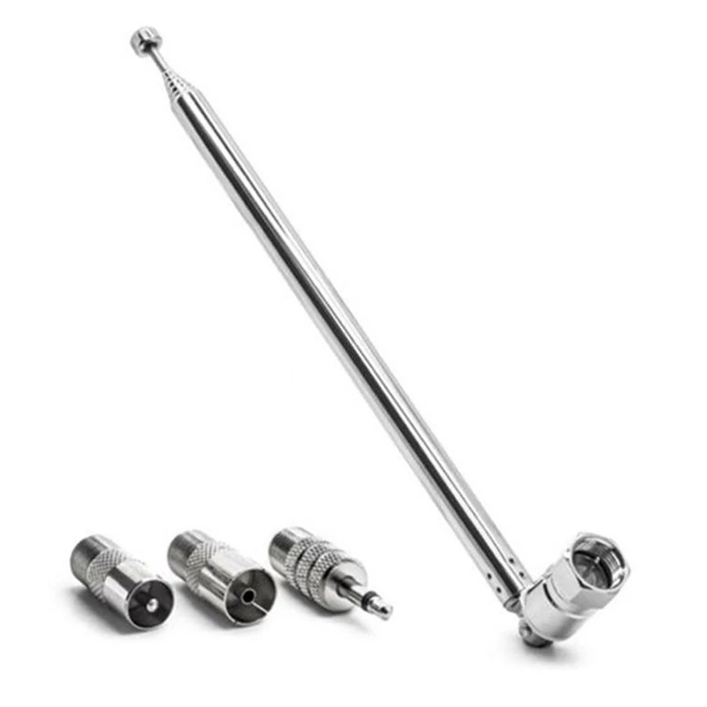 

Rod Antenna 3.5mm Adapter FM Radio Antenna Replacement Telescopic Screw F Type Male Plug Connector AV Stereo Receiver