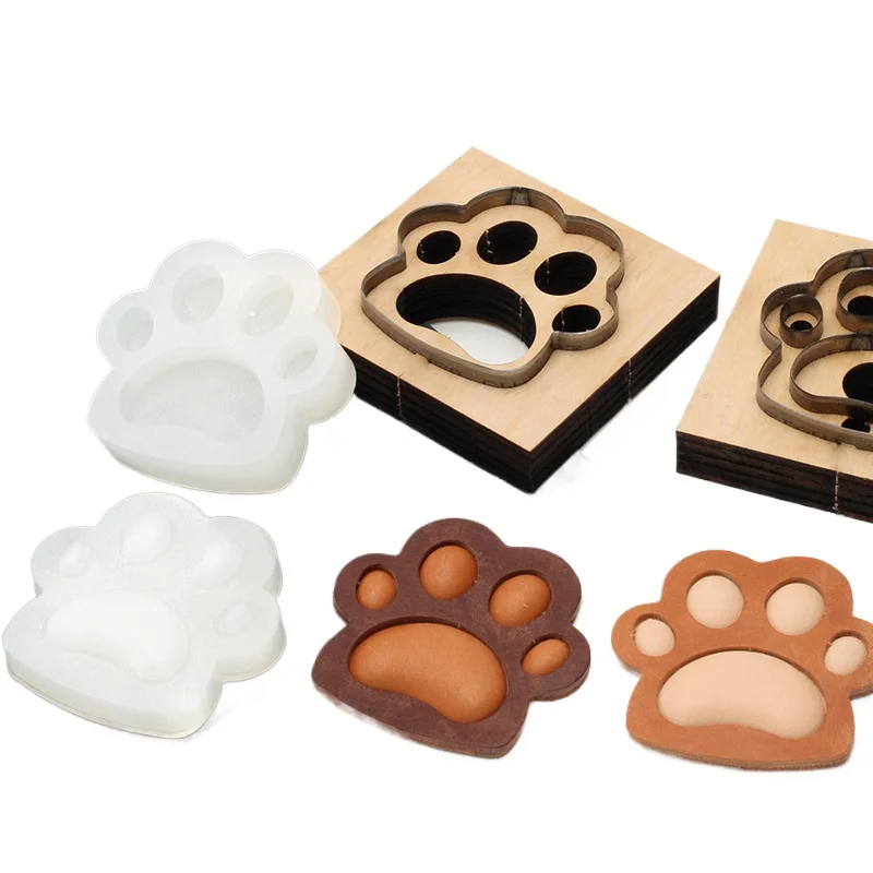 Vegetable Tanned Leather Dog Claw Sizing Mold DIY Craft Tool