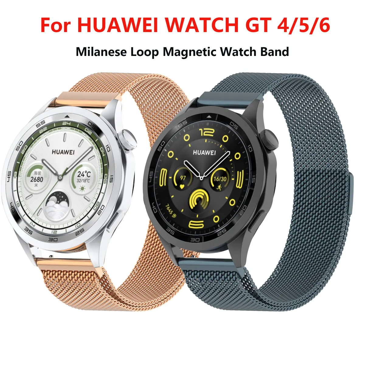 Milanese Loop Magnetic Strap with Quick Release Band, 18mm & 22mm