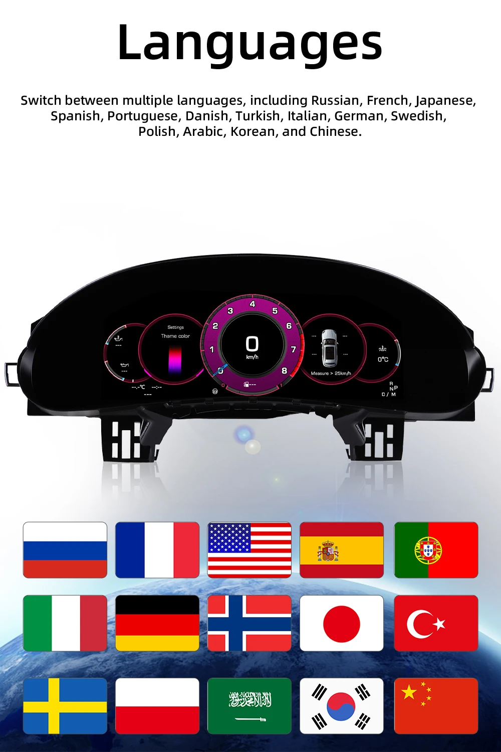Digital Instrument Cluster For Porsche Cayenne 2002-2009 Speedometer 12.3”HD scr