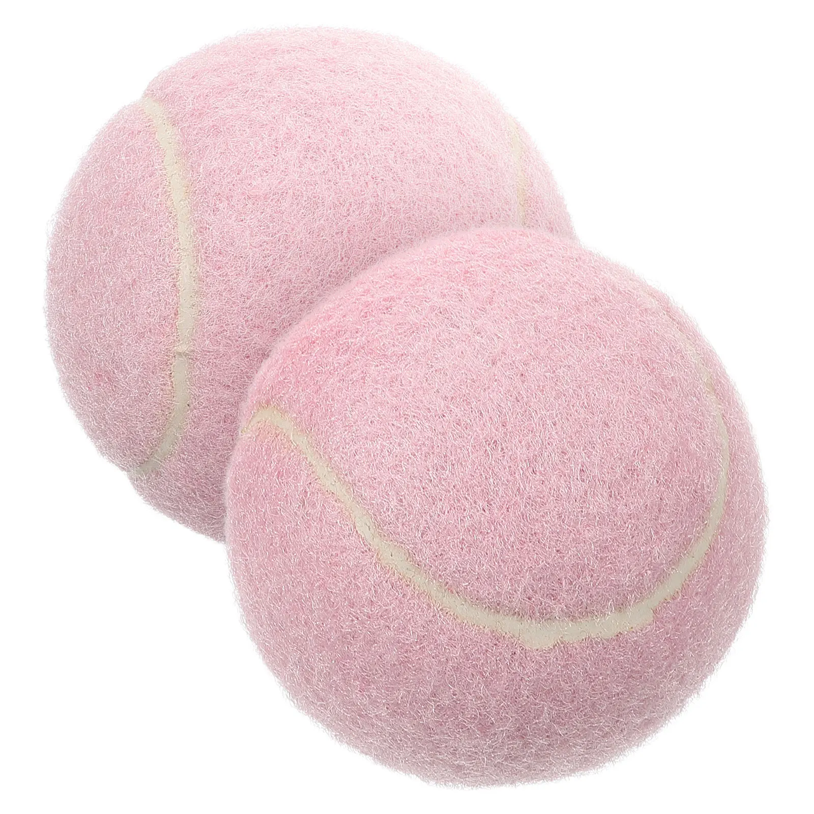 2Pcs Training Tennis Balls Training Tennis Playground Rubber Beginner Practice Balls For Beginner