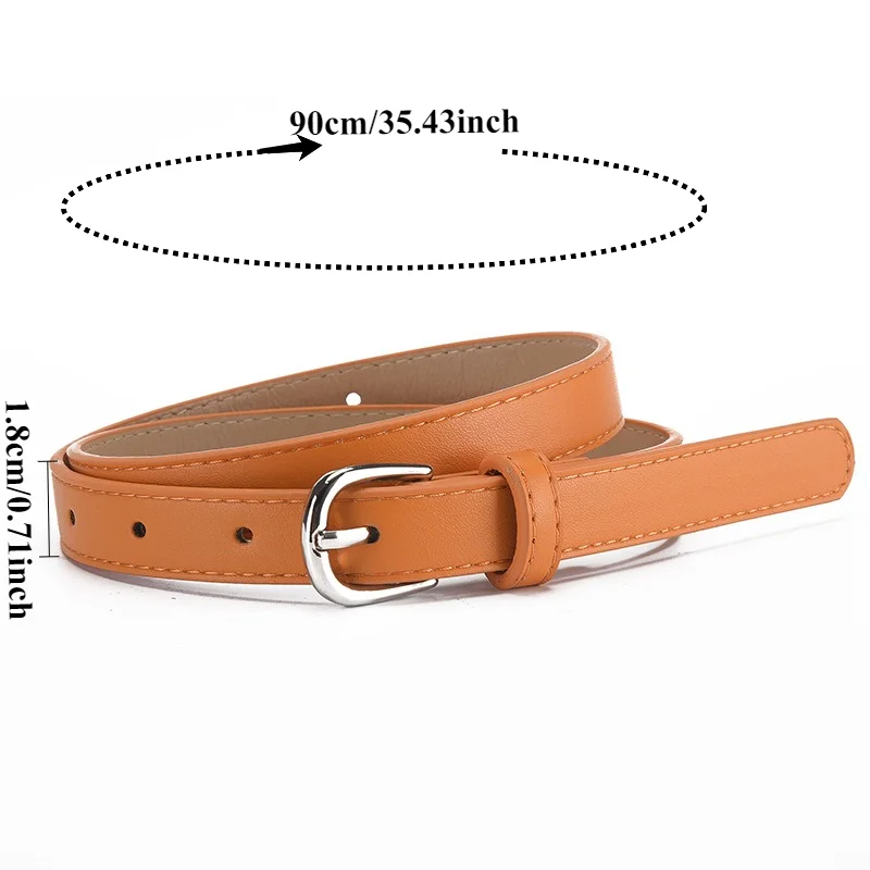 New Arrival Trendy Versatile Belt  Stylish and Versatile Commuter Belt  Wind-Style Buckle Perfect for Jeans – Women's Belts - 2