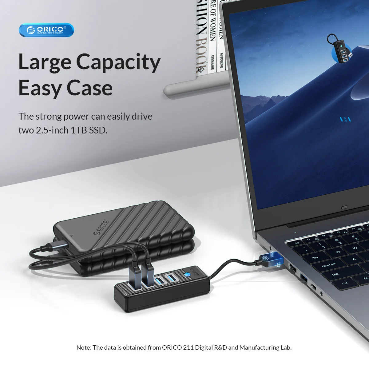 3.0, Hub Colorido, 4 Portas, Adaptador OTG