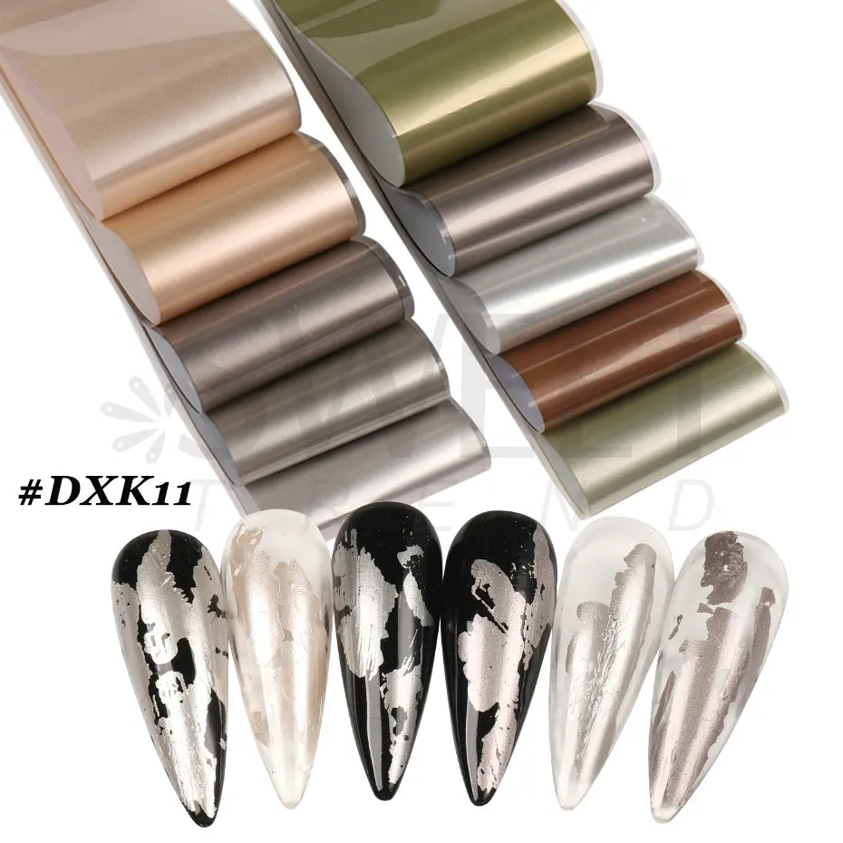 10pcs Matte Metallic Nail Art Decor 2