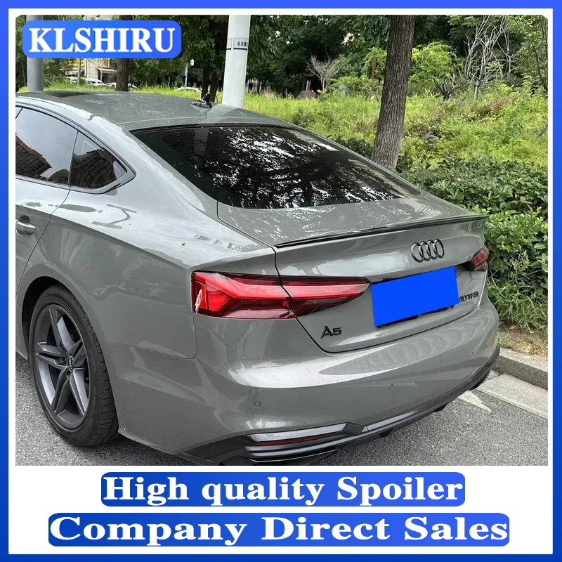 Per Audi A5 S5 Rs5 Spoiler 2017 18 19 20 2021 Solo Per 4 Porte Materiale Abs Non Verniciato Colore Tronco Spoiler Accessori Auto