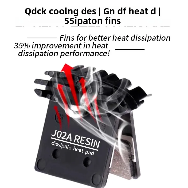 Bicycle Disc Brake Pads MTB J02A Resin Ice Tech Hydraulic Calipers SLX Deore XT XTR M8000/M9000/M9020/M987/M985