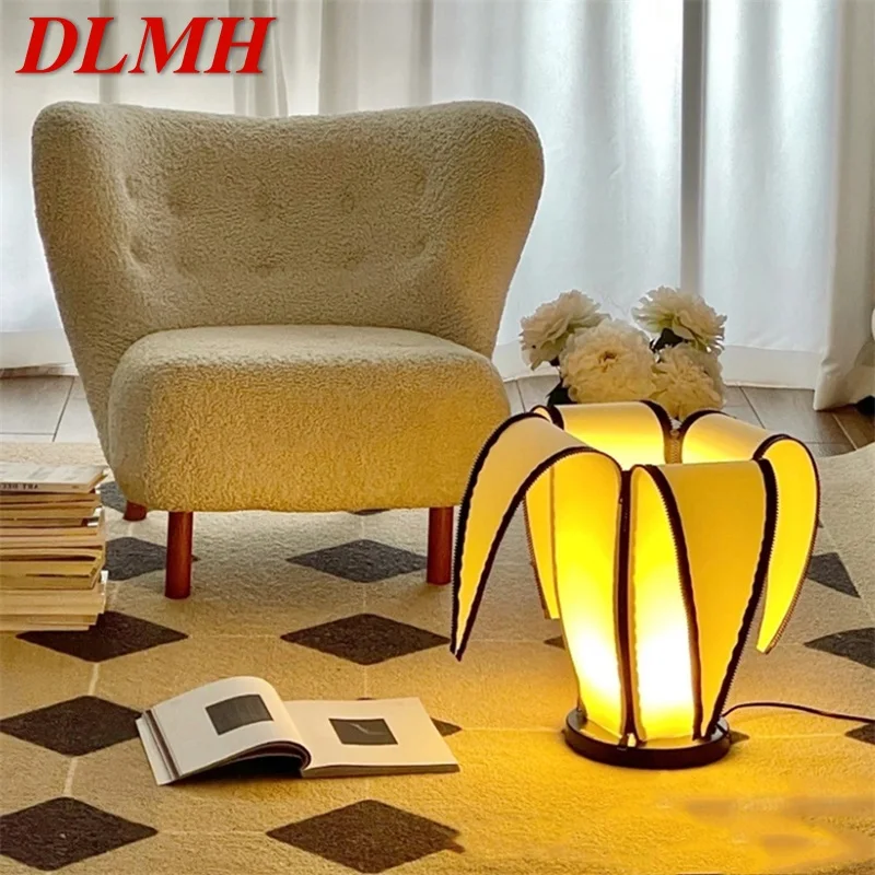 

DLMH Modern Floor Lamps Creative Banana Parchment Light For Living Room Bedroom Atmosphere Decorative