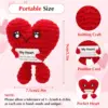 Funny Handmade Crochet Heart Doll Valentine's Day Mother's Day Birthday & More Desktop Ornament Home Decor 2