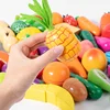 Magnetic Wooden Cutting Fruits Vegetables Pretend Play Simulation Kitchen Toys Classic Game Montessori Educational Toys For Kids 1