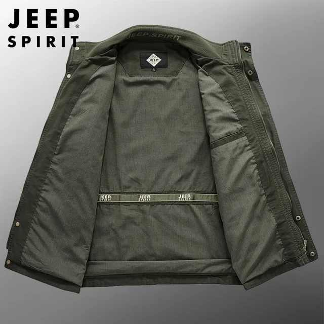 남성의 봄과 가을 옷장에 필수적인 세련된 편안함: JEEP SPIRIT 재킷