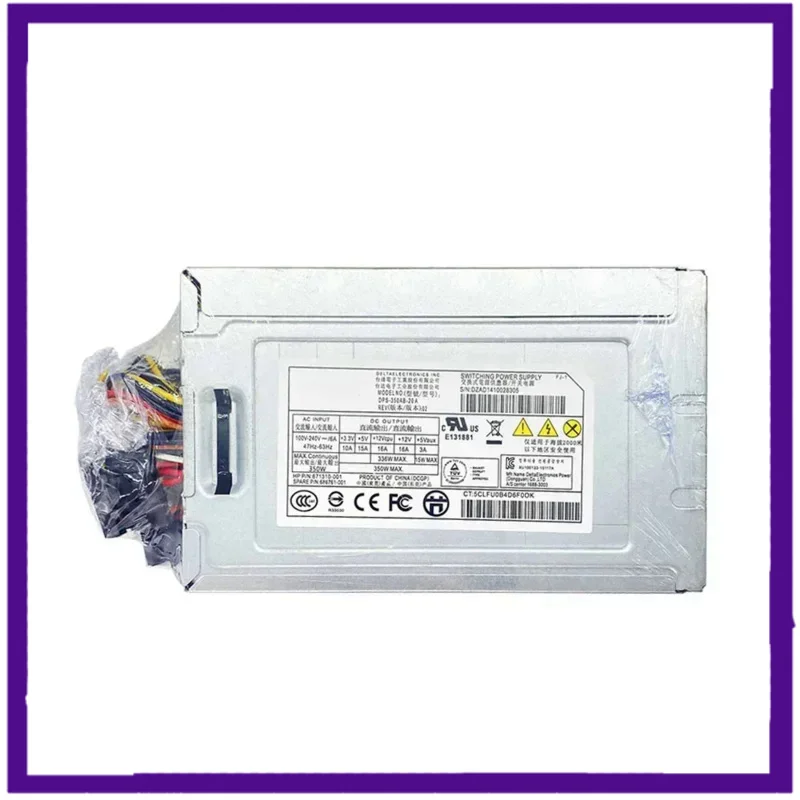 Оригинал для Ml310e G8 V2 Ml310e G8 Gen8, мощность сервера 350 Вт 100-240 в, импульсный источник питания стандарта 671310-001 686761-00 Оригинал для Ml310e G8 V2 Ml310e G8 Gen8, мощность сервера 350 Вт 100-240 в, импульсный источник питания стандарта 671310-001 686761-00