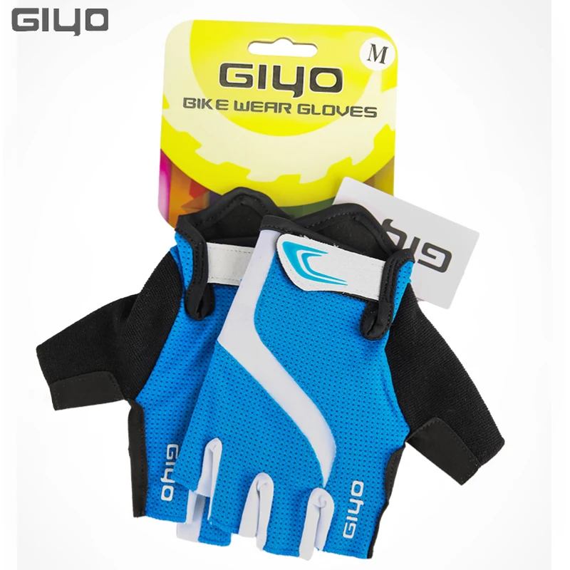 GIYO Cycling Gloves Half Finger GEL Shockproof Breathable Wear Resistant MTB Road Bike Outdoor Sports Gloves Men Women Mittens 6