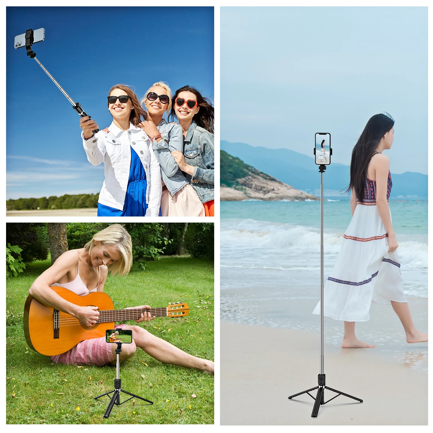 1.75M Long Extended Bluetooth Wireless Selfie Stick Live Broacast Stream Stand Holder Tripod Foldable Fill Light For Smartphones,selfie stick tripod,selfie stick,mobile phone holder,sports camera selfie stick,cell phone selfie stick,smartphone selfie stick,phone selfie tripod,smartphone shooting holder