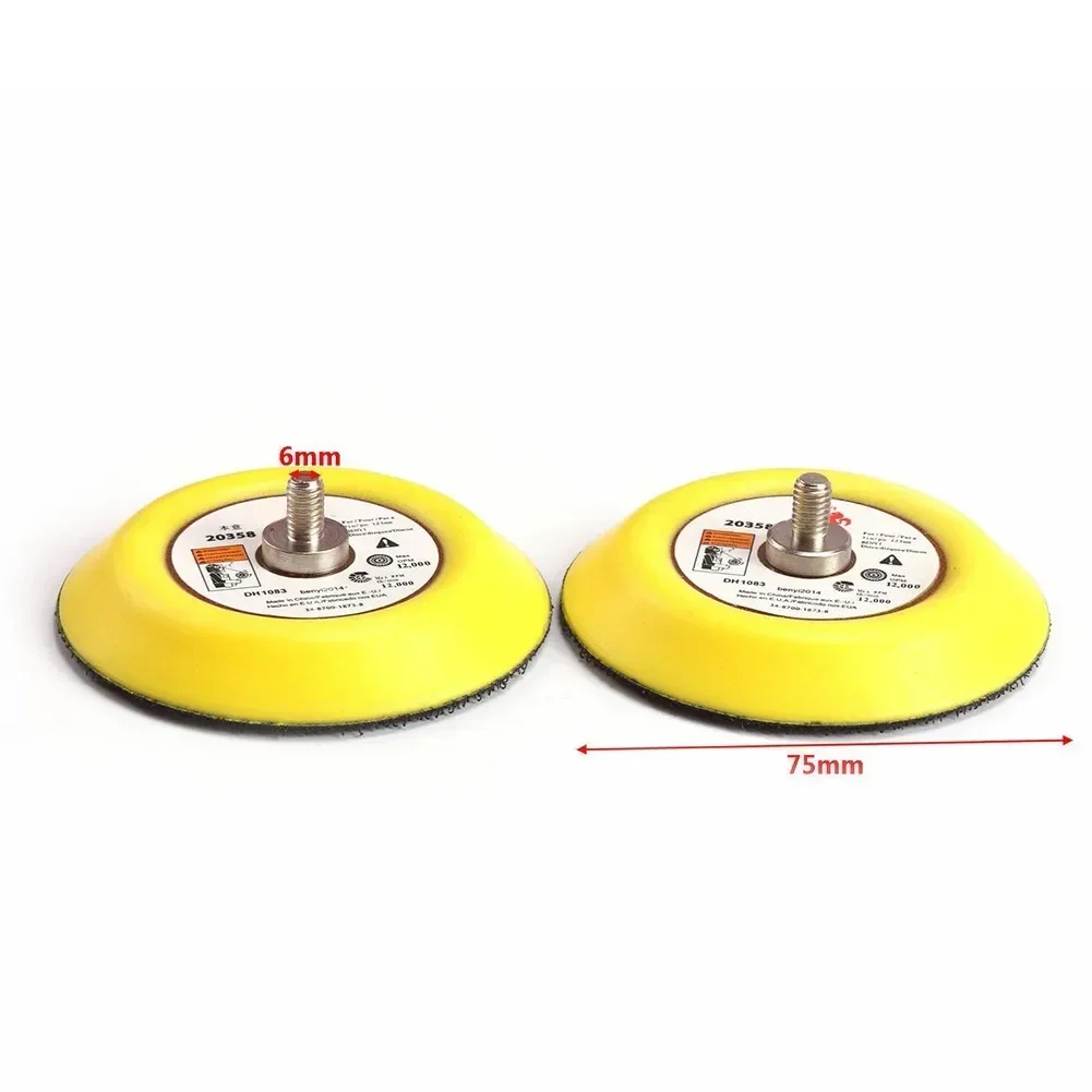 Beler 2pcs M6 Backer Plate & 60pcs Sponge Polishing Pad Kit – For Car Polisher, 3 Grits