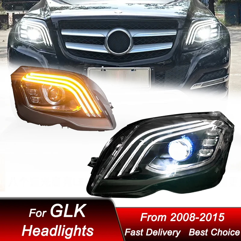 

Car Headlights For Mercedes-Benz GLK 200 260 300 2008-2015 to Maybach LED Auto Headlamp Assembly Projector Lens Accessories Kit