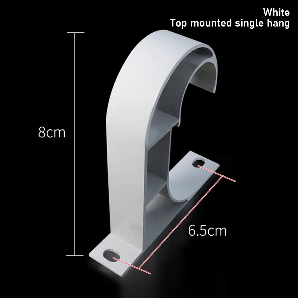 Aluminum Alloy Single Double Hang Curtain Rod Brackets Curtain