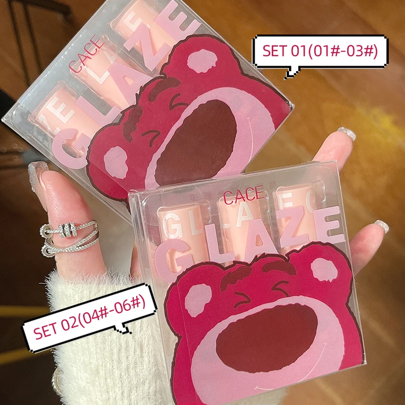 Matte Velvet Strawberry Lip Gloss Lipstick Set Non-stick Cup Not Easy To Fade Long Lasting Lip Glaze Lipstick Makeup Cosmetics 2