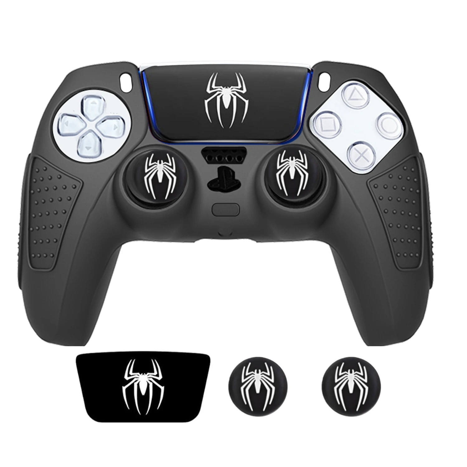 Enhanced Anti-Slip Silicone Grip Cover with Thumb Grips and Touch Pad Sticker