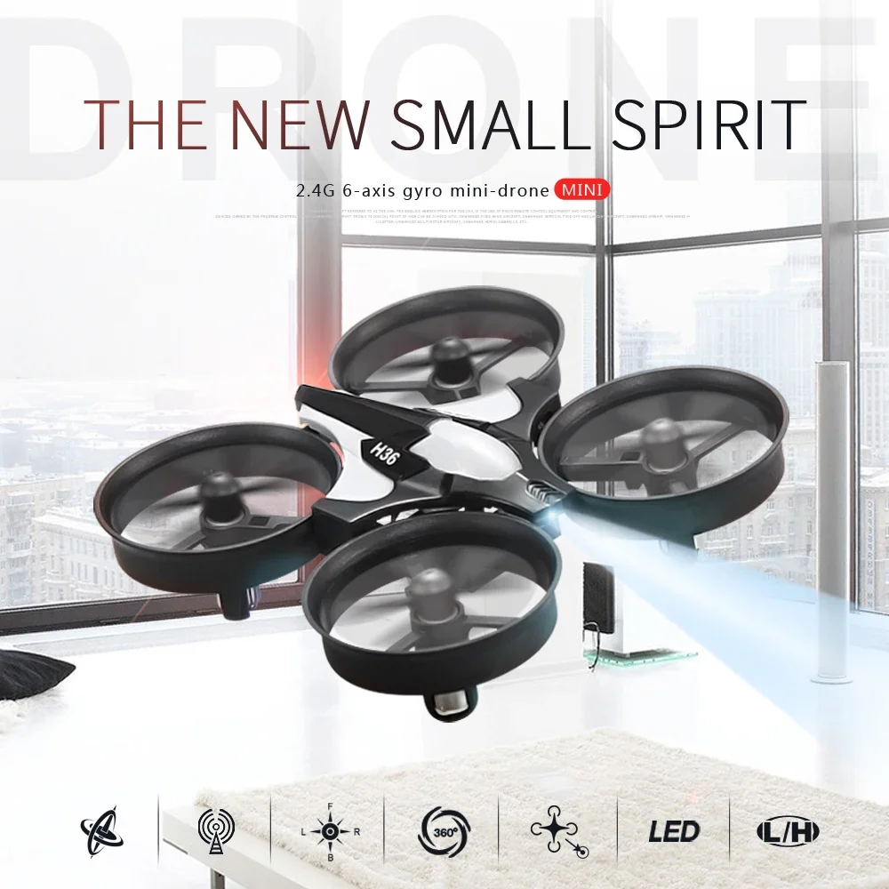 Jjrc H36 미니 RC 드론, 충돌 방지, 6 축 헤드리스 모드 헬리콥터, 360 ° 플립 리모컨 쿼드콥터, 어린이용 장난감 드론