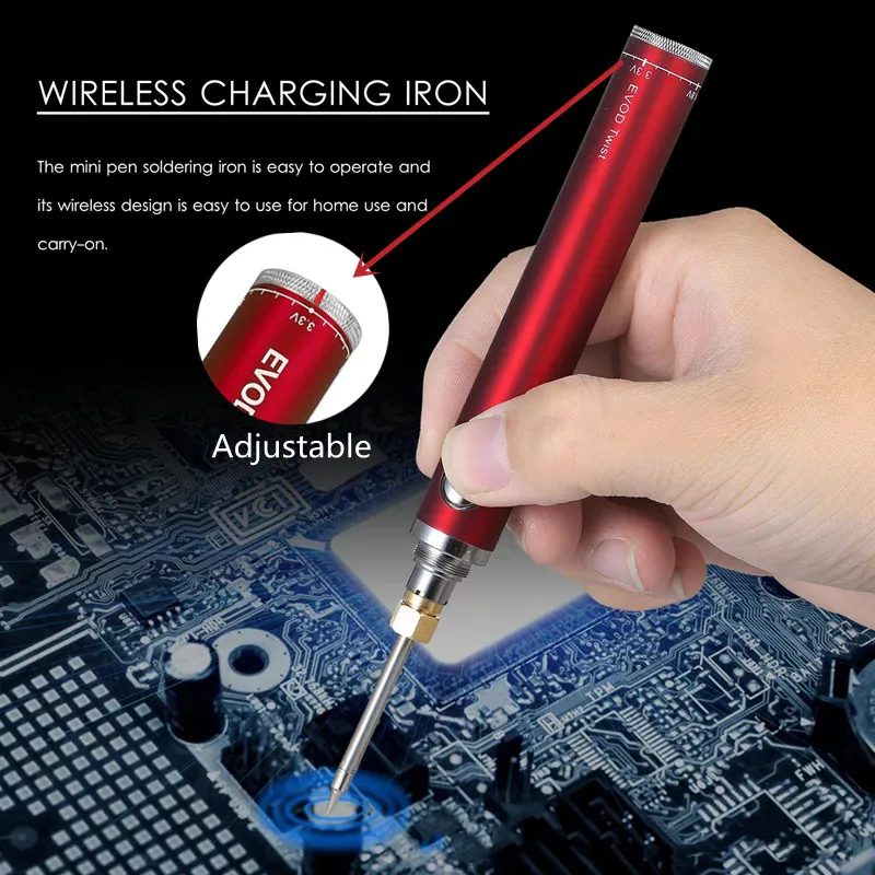 Portable Wireless Charging Iron USB 5V Wireless Rechargeable Soldering Irons 510 Interface Outdoor Portable Welding Repair Tools