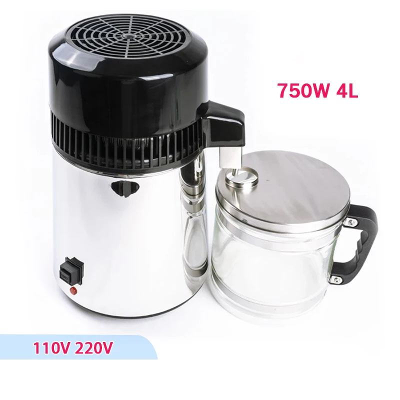 750w 4l Water Distiller Household Distilled Pure Water Machine Distillation Purifier Filter