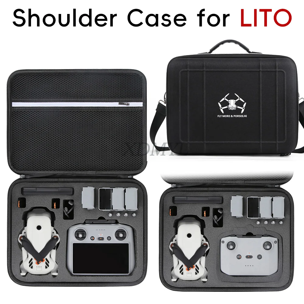 DJI Lito 1/Lito X1 RC 2/RC N3 드론 액세서리용 나일론 정리함 보관함 휴대용 케이스 방수 보호용 숄더백