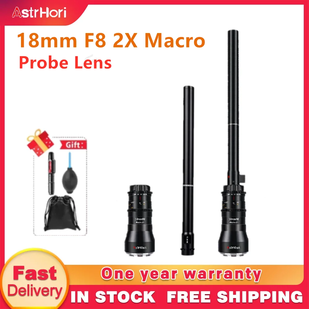 Astrhori 18mm F8 APSC 2X Macro Probe Lens 21 Magnification Macro