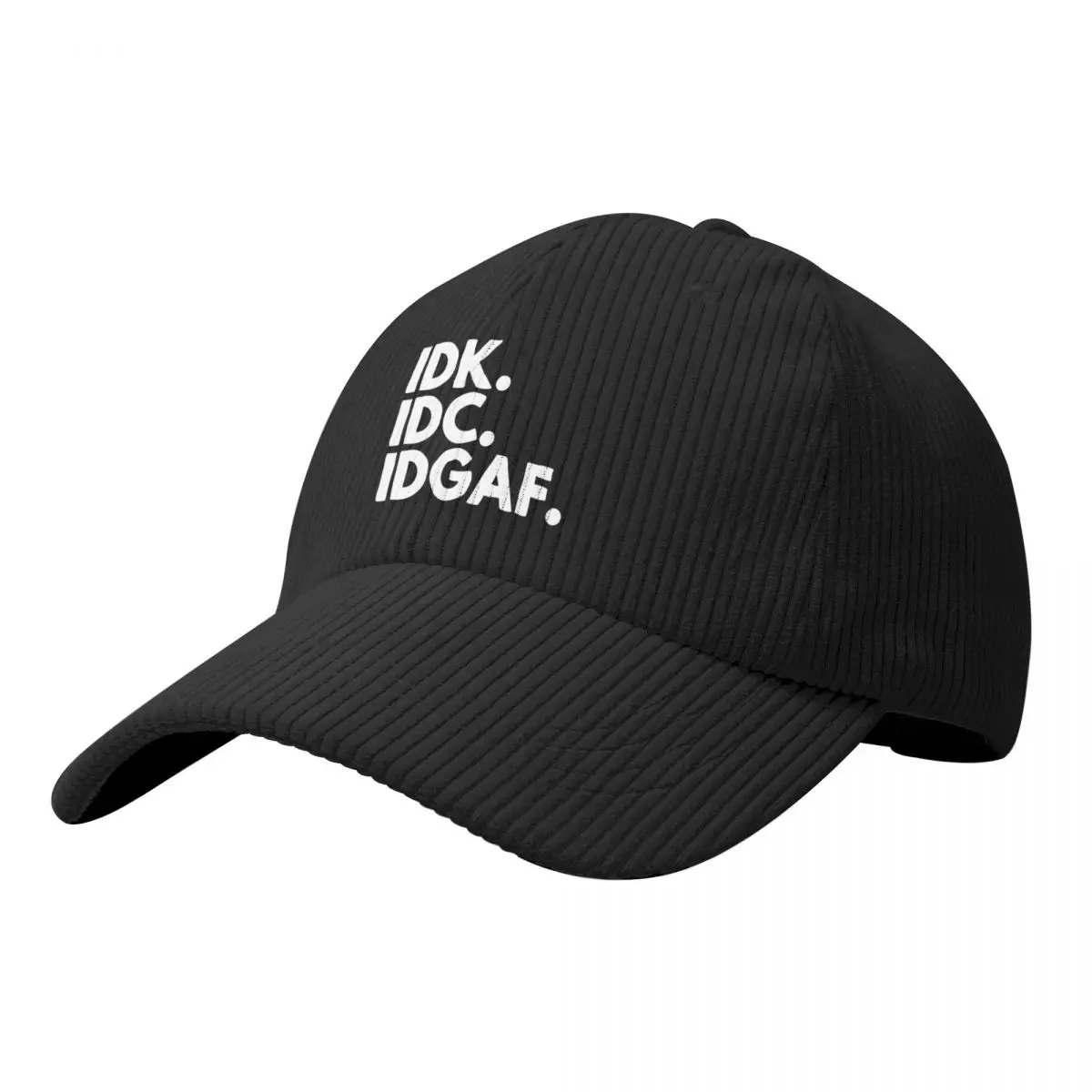 

IDK. IDC. Вельветовая бейсболка IDGAF Rave Beach Bag |-F-| Женские головные уборы для солнца для мужчин